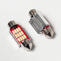 Светодиодная лампа C5W 12SMD (36мм) 12V Биполярная