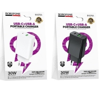 Сетевое ЗУ 1USB QC3.0 30W BOROFONE